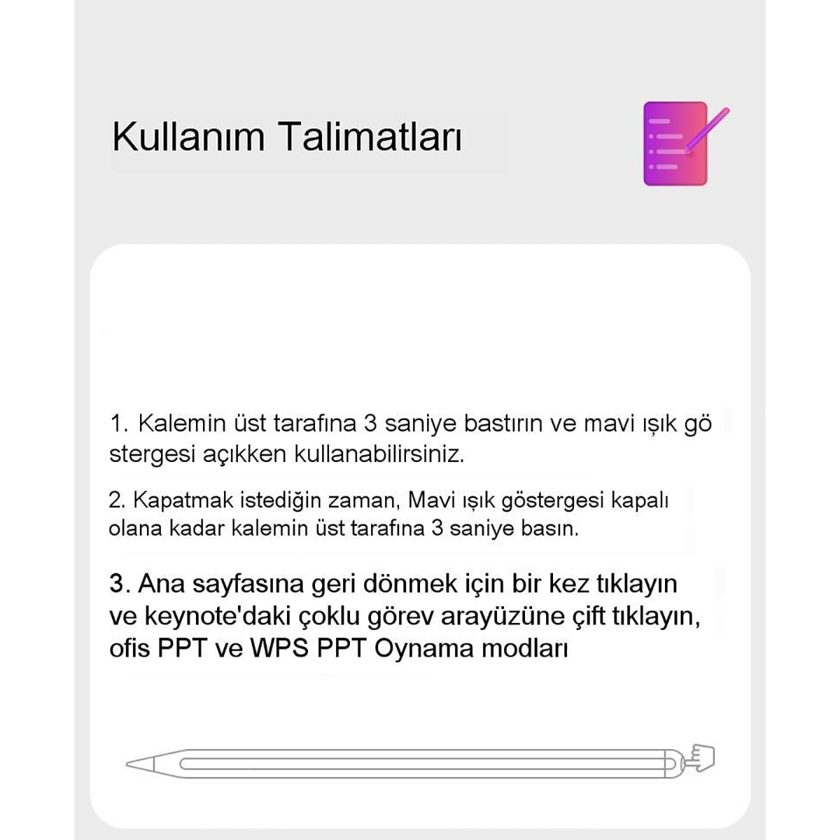 Benks Magnetik Wireless Şarj Özellikli Palm Rejection Kapasitif Dokunmatik Çizim Kalemi Beyaz