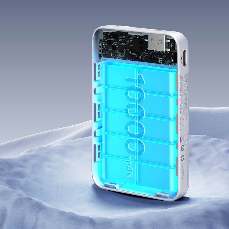 Benks MP08 M-safe Magnetik Standlı İnce Tasarımlı Powerbank 10000mAh Siyah