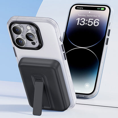 Benks MP09 M-safe Magnetik Standlı İnce Tasarımlı Powerbank 6000mAh Siyah