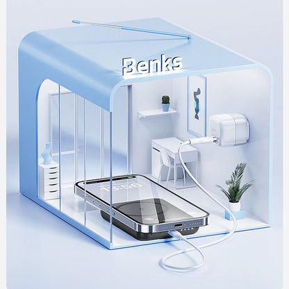 Benks MP09 M-safe Magnetik Standlı İnce Tasarımlı Powerbank 6000mAh Siyah