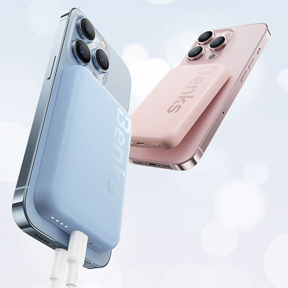 Benks MP10 M-safe Magnetik İnce Tasarımlı Powerbank 6000mAh Mavi