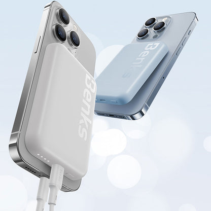 Benks MP10 M-safe Magnetik İnce Tasarımlı Powerbank 6000mAh Beyaz