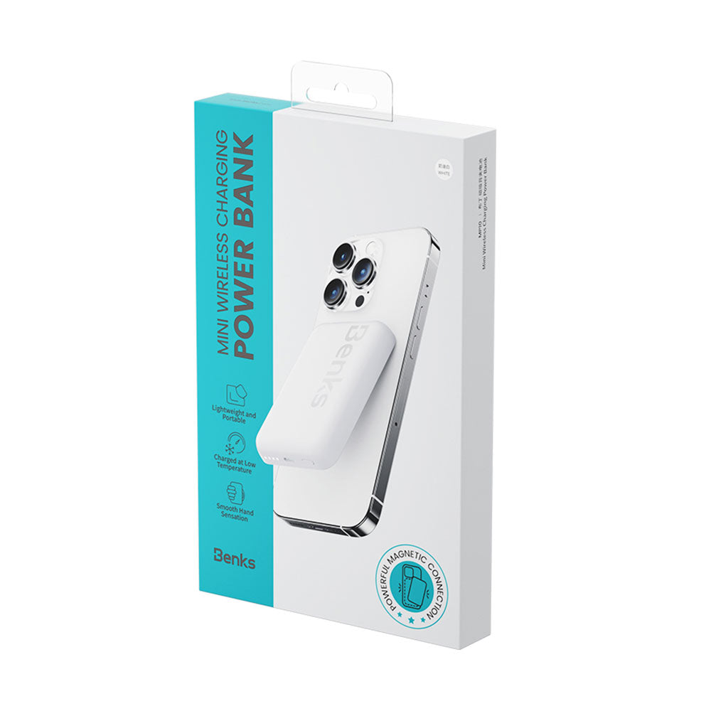 Benks MP10 M-safe Magnetik İnce Tasarımlı Powerbank 6000mAh Pembe