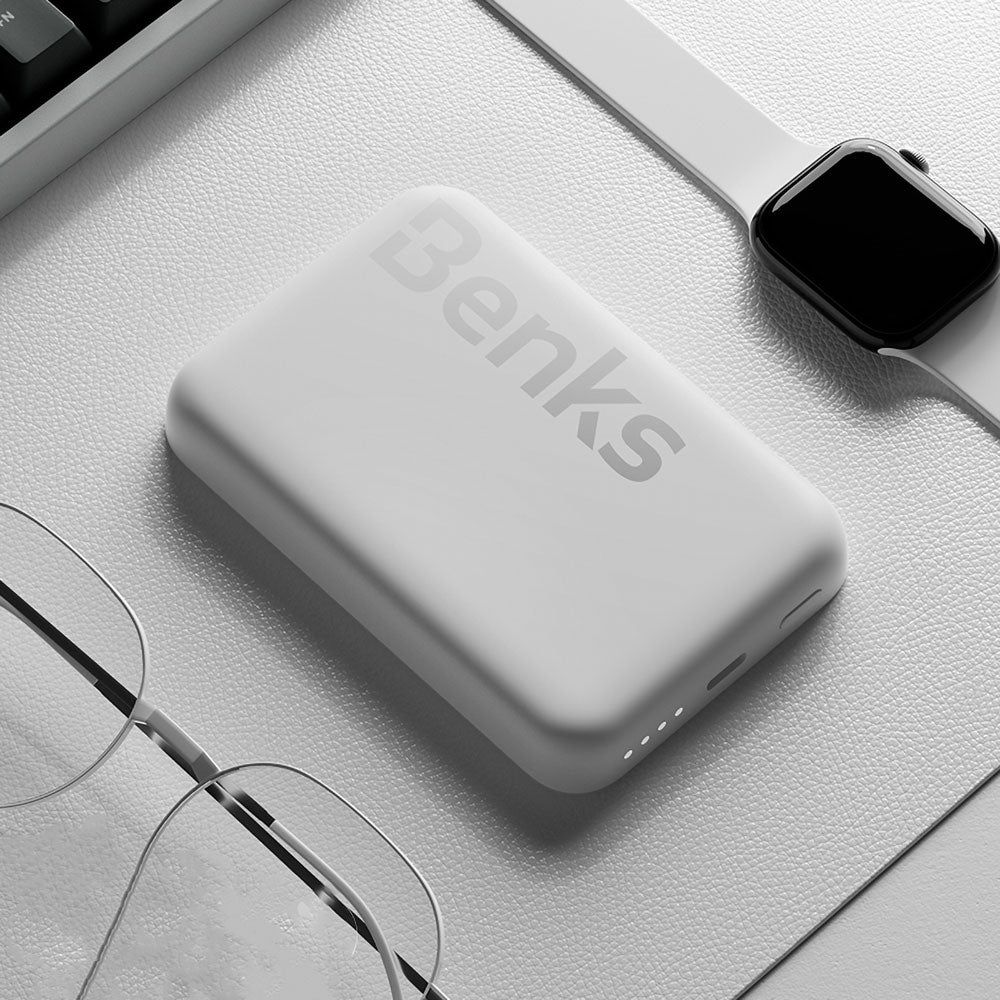 Benks MP10 M-safe Magnetik İnce Tasarımlı Powerbank 6000mAh Mor