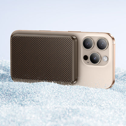 Benks MP17 ArmorGo M-safe Şarj Özellikli ArmorTint Aramid Fiber Qi2 Teknolojili Powerbank 15W 10000mAh Gold