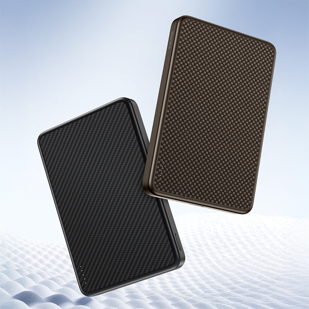 Benks MP17 ArmorGo M-safe Şarj Özellikli ArmorTint Aramid Fiber Qi2 Teknolojili Powerbank 15W 10000mAh Gold
