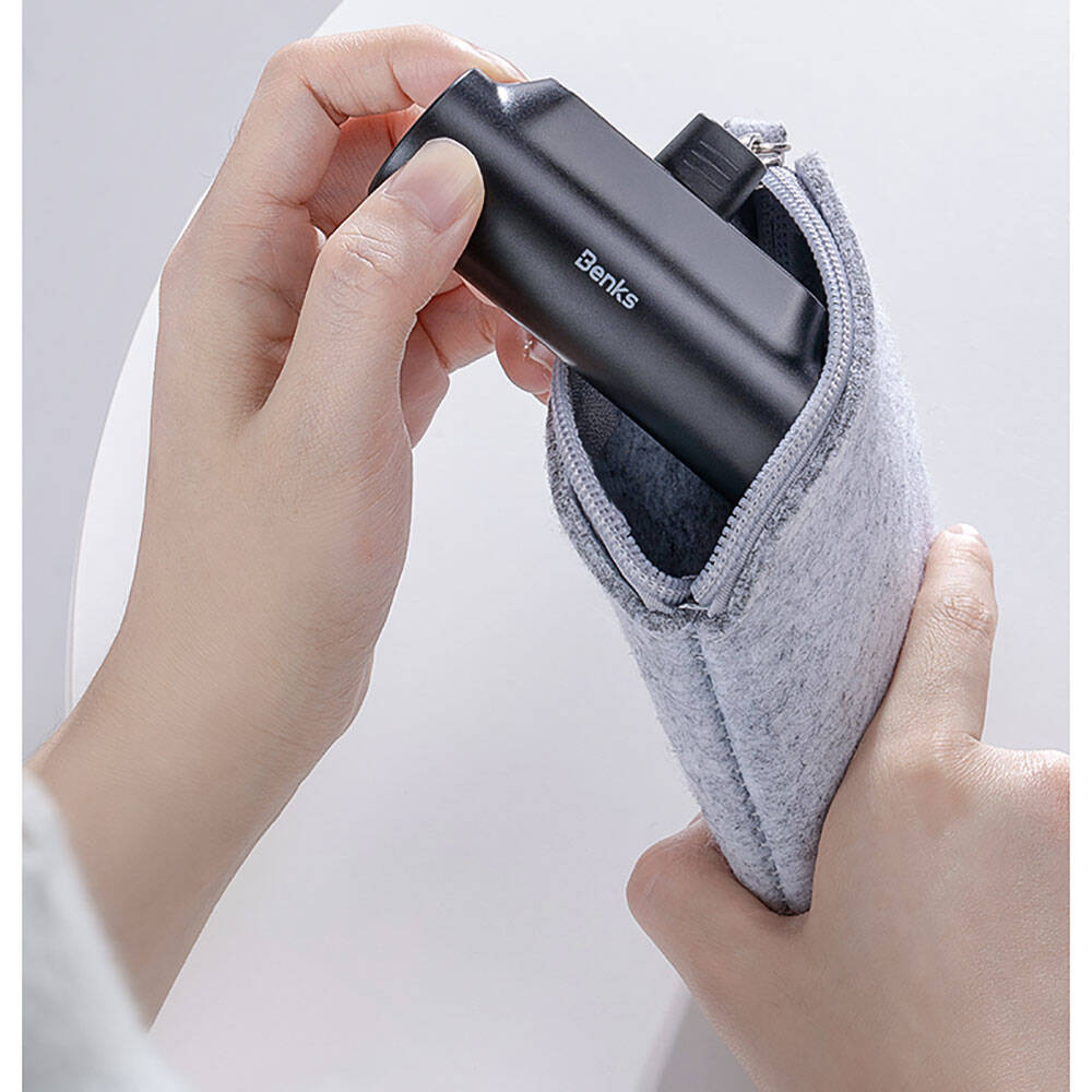 Benks PB15 Taşınabilir Standlı Lightning Portlu Powerbank 5000mAh Siyah