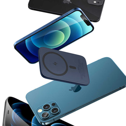 Benks MP01 M-safe Magnetic Slim Powerbank 5000 Mah Mavi