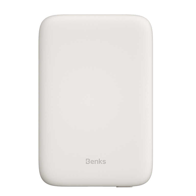 Benks MP01 M-safe Magnetic Slim Powerbank 5000 Mah Beyaz
