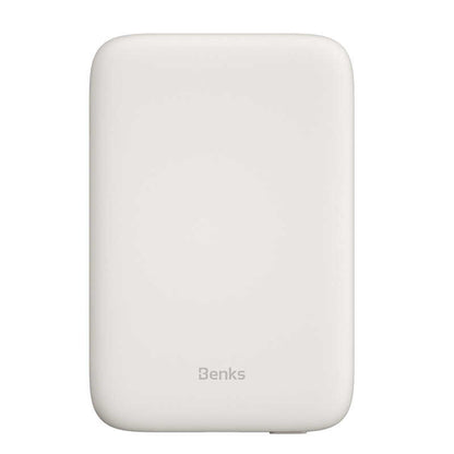 Benks MP01 M-safe Magnetic Slim Powerbank 5000 Mah Beyaz