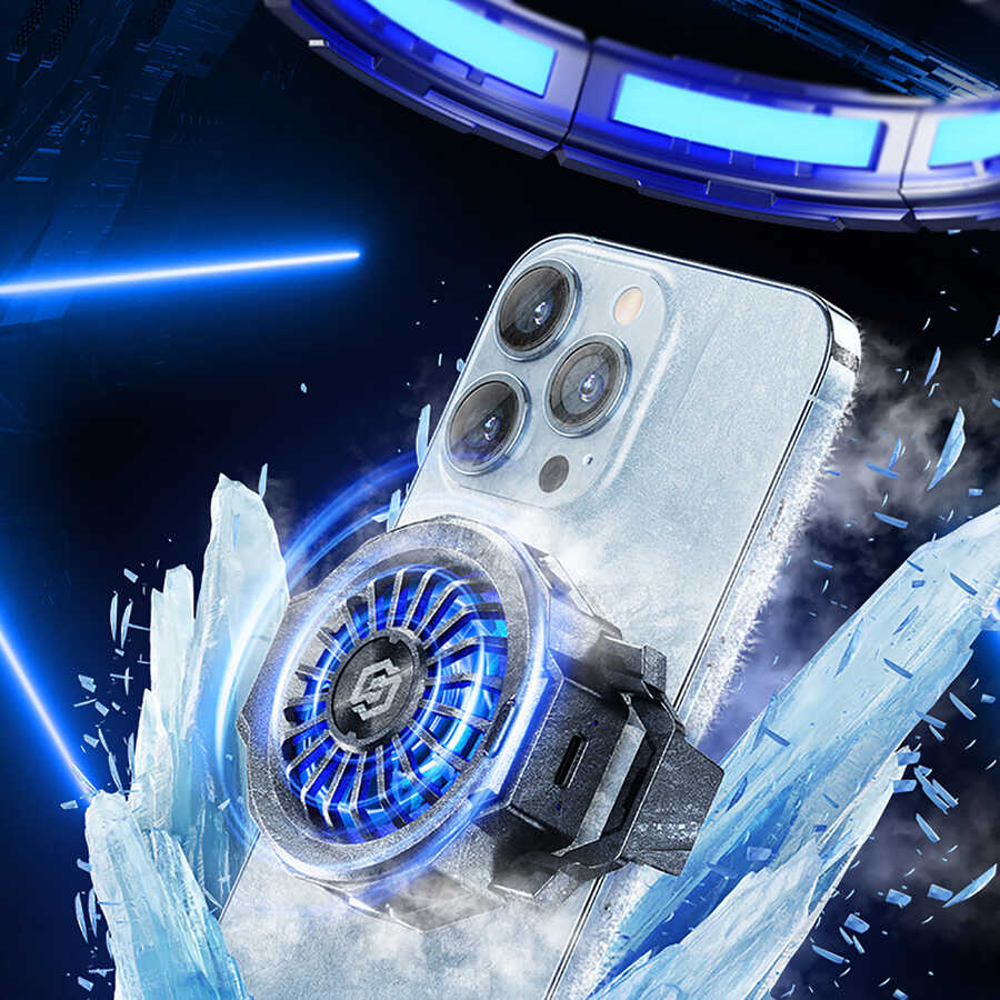 Benks SR07 Fırtına Telefon Soğutucu Fan Siyah