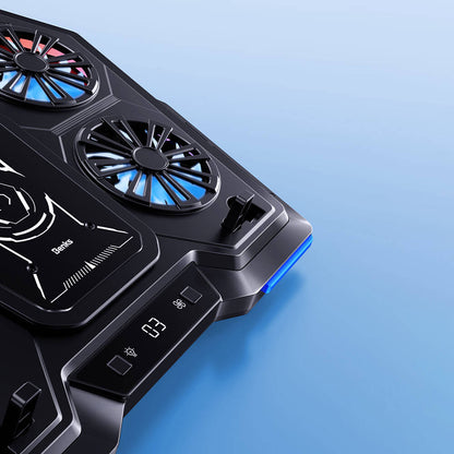 Benks SR09 LCD Gösterge Ekranlı Ayarlanabilir Fan ve Yükseklik Özellikli Laptop ve Notebook Standı Siyah