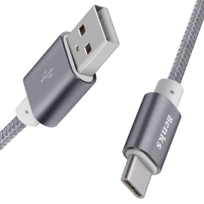 Benks Type-C Kablo Gri