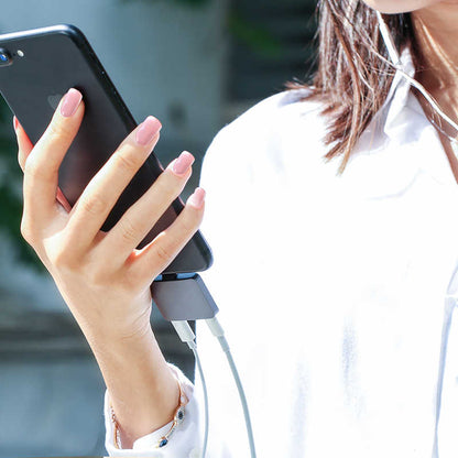 Benks U32 Lightning 3 in 1 Audio Adaptör Gri