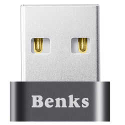 Benks U33 Usb 2.0 To Type-C Adaptör Gri