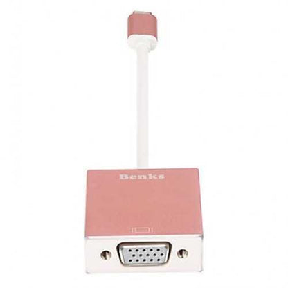 Benks Usb 3.1 Type-C to VGA Adaptör Rose Gold