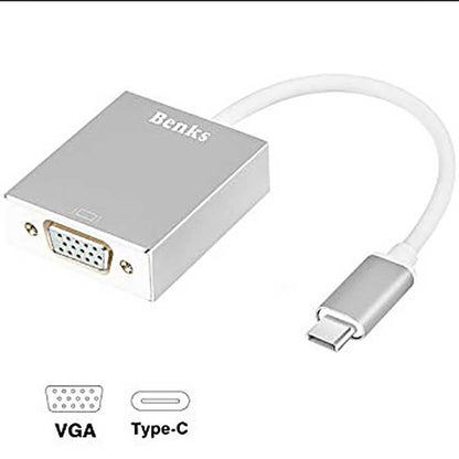 Benks Usb 3.1 Type-C to VGA Adaptör Rose Gold