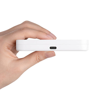 Benks W12-01 Telefon&Akıllı Saat&Kulaklık İçin 15W 3in1 Katlanabilir Magnetik Kablosuz Şarj Standı Beyaz