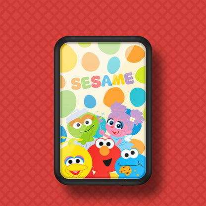 Casebang MP12 Battery Pack Q Sesame Street Serisi Kablosuz Taşınabilir Powerbank 6000mAh Siyah