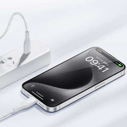 Casebang Type-C To Lightning Hızlı Şarj Özellikli Örgülü 27W PD Kablo 2m Siyah