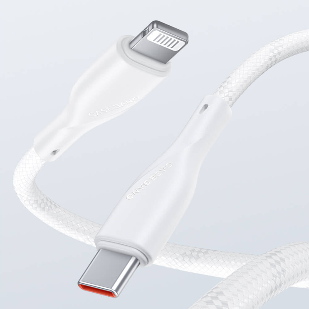 Casebang Type-C To Lightning Hızlı Şarj Özellikli Örgülü 27W PD Kablo 2m Siyah