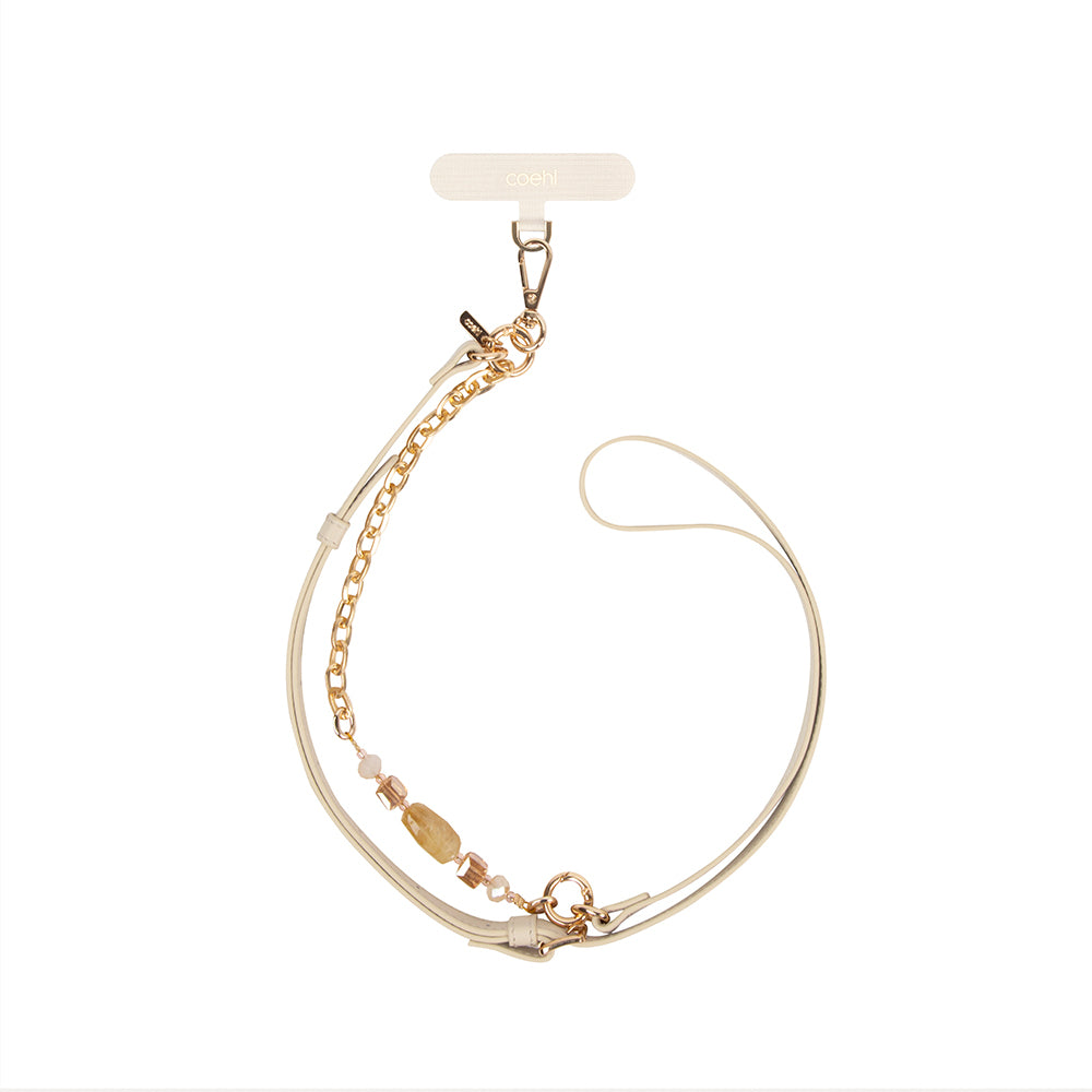 Coehl Caryne Serisi 2in1 Metal Tasarımlı Telefon Askı Aparatı Krem