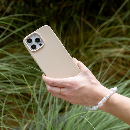 Coehl Perla Serisi İnci Tasarımlı Telefon Askı Aparatı Beyaz