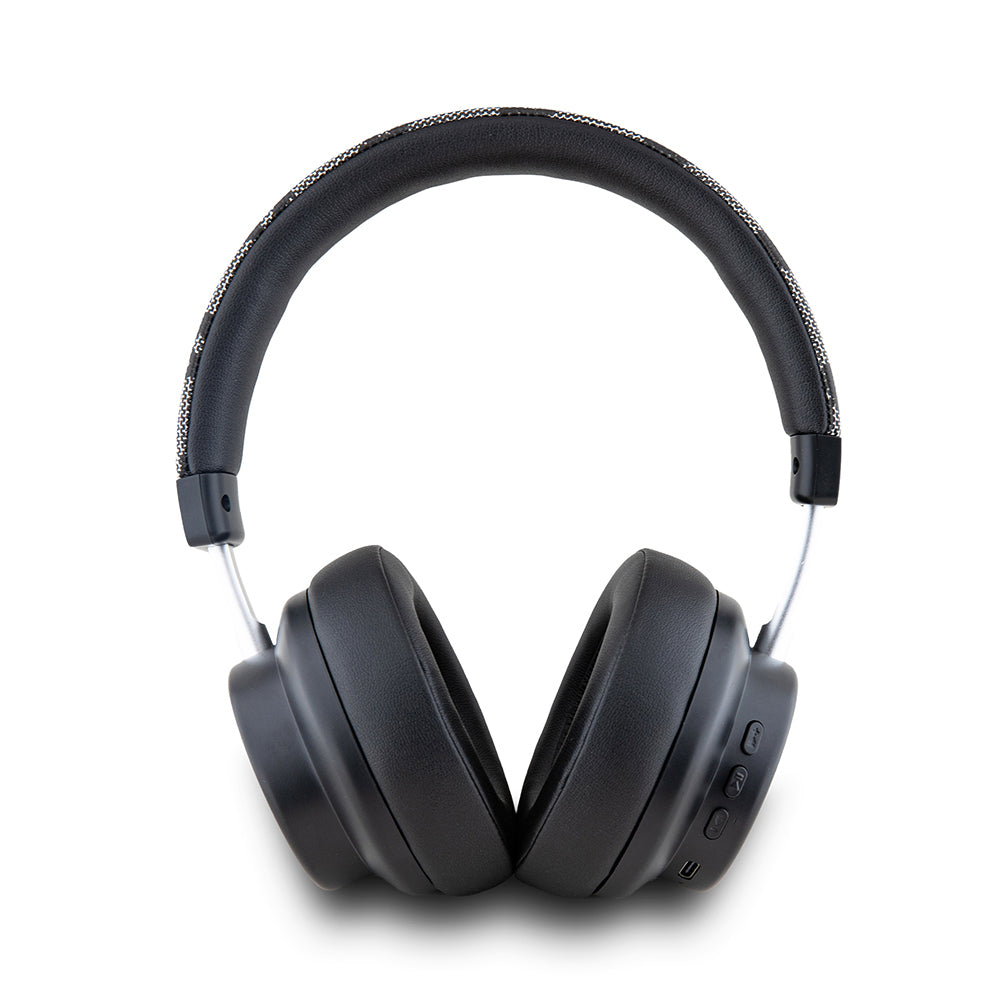 DKNY Orjinal Lisanslı ENC Özellikli PU Logo Desenli Kulak Üstü Bluetooth Kulaklık Siyah