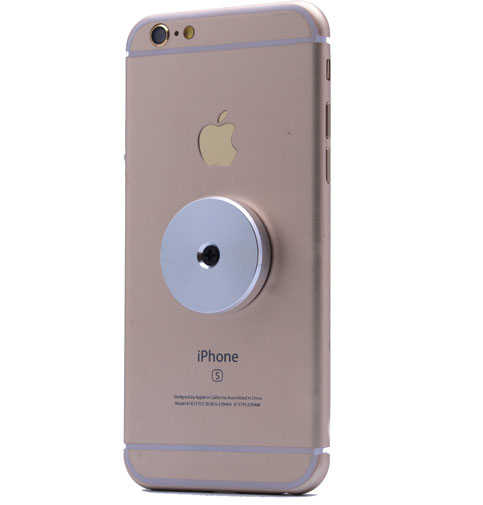 Zore Düz Zemine Yapışan Mıknatıslı Araç Telefon Tutucu Gri