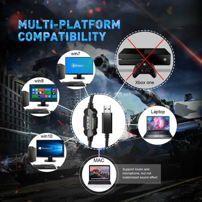 Eksa E1000 Usb Kulaklık Siyah-Kırmızı