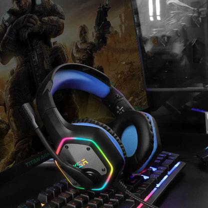 Eksa E1000 Usb Kulaklık Siyah-Mavi