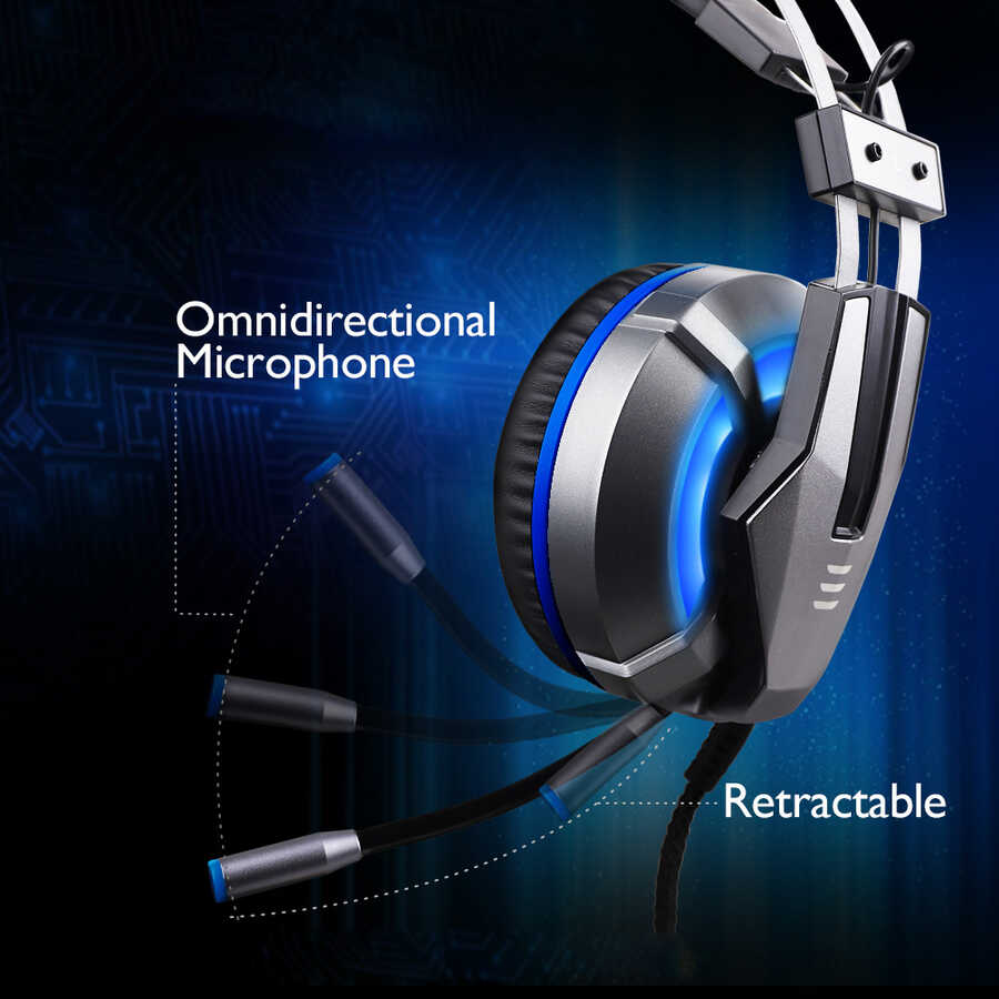 Eksa E800 3.5mm Kulaklık Siyah-Mavi