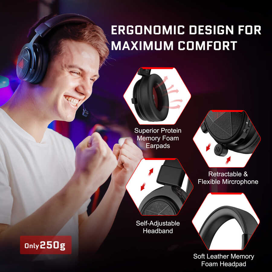 Eksa E910 Bluetooth Wireless Kulaklık Siyah