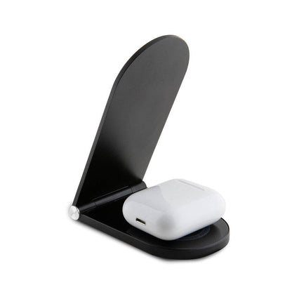 Ferrari Orjinal Lisanslı Katlanabilir Baskılı Shield Logolu Magnetik Kablosuz Şarj Standı Siyah