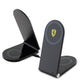 Ferrari Orjinal Lisanslı Katlanabilir Baskılı Shield Logolu Magnetik Kablosuz Şarj Standı Siyah