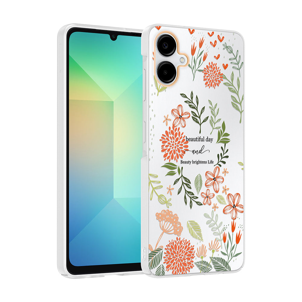 Galaxy A06 Kılıf Kamera Korumalı Desenli Zore Klip Kapak