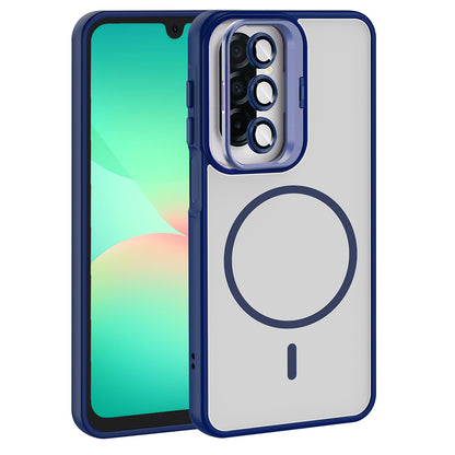 Galaxy A17 Kılıf Standlı ve Kamera Lens Hediyeli Zore Etro Kapak