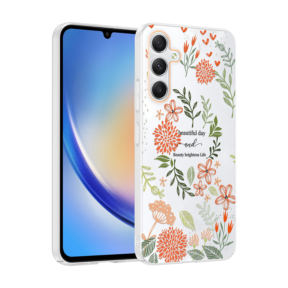 Galaxy A34 Kılıf Kamera Korumalı Desenli Zore Klip Kapak