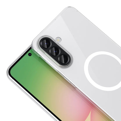 Galaxy A36 Kamera Korumalı M-Safe Şarj Özellikli Şeffaf Zore London Sert PC Kapak