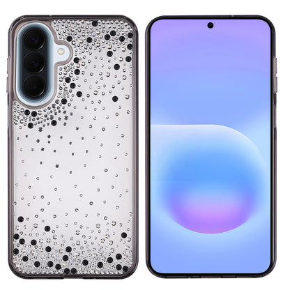 Galaxy A36 Kılıf Airbag Tasarımlı Damla Taşlı Şeffaf Zore Pera Silikon Kapak