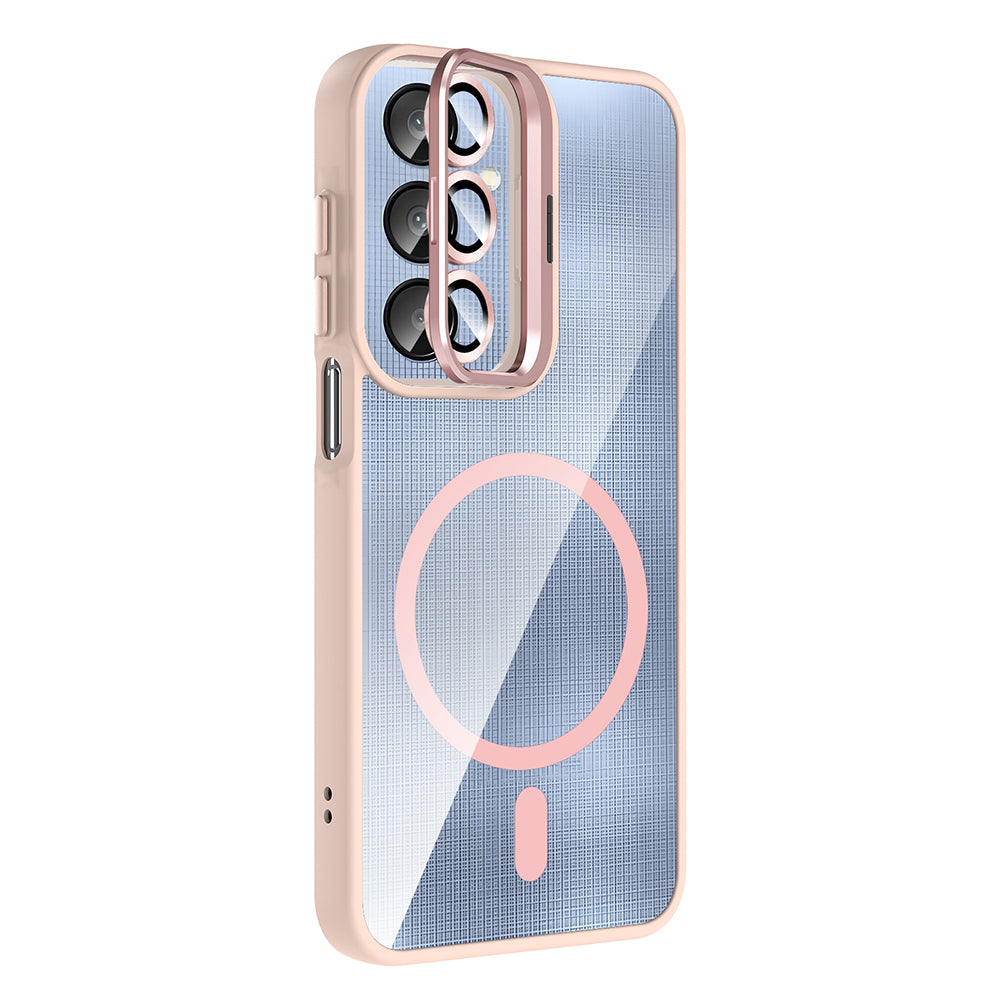 Galaxy A36 Kılıf Standlı ve Kamera Lens Hediyeli Zore Etro Kapak Siyah