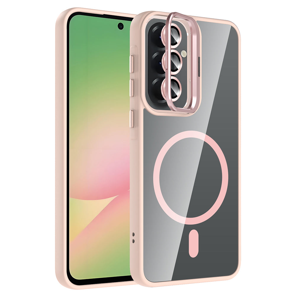 Galaxy A37 Kılıf Standlı ve Kamera Lens Hediyeli Zore Etro Kapak