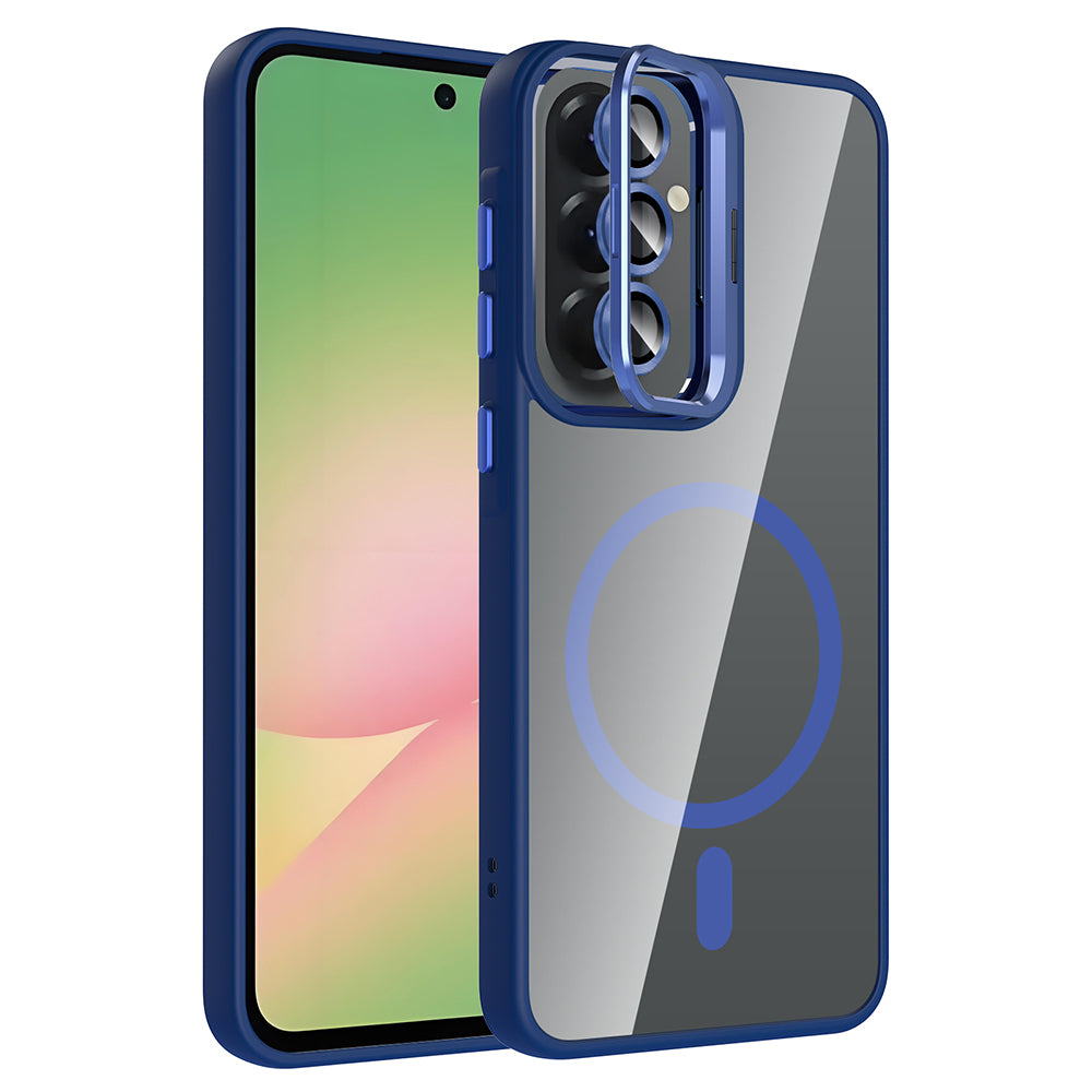 Galaxy A57 Kılıf Standlı ve Kamera Lens Hediyeli Zore Etro Kapak