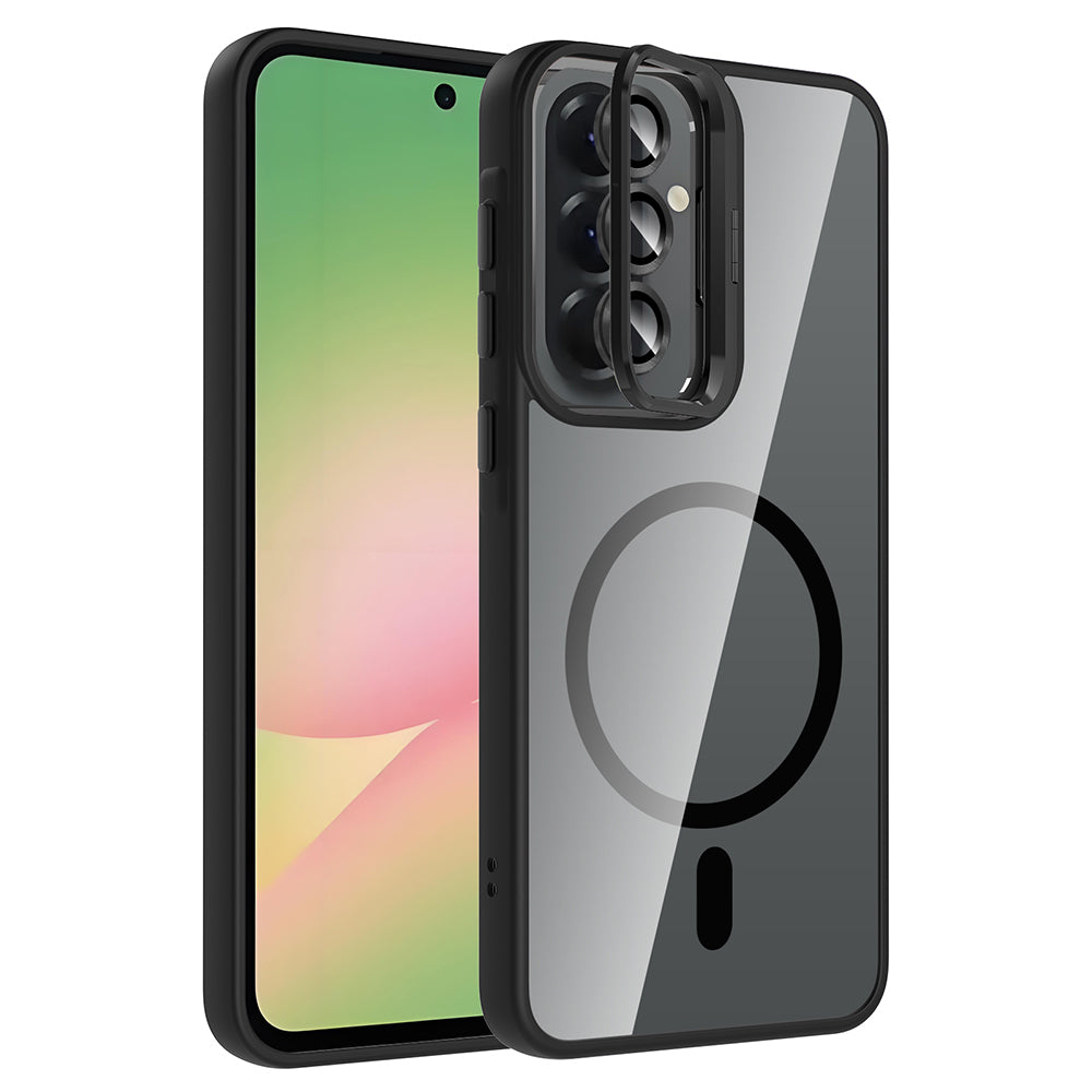 Galaxy A57 Kılıf Standlı ve Kamera Lens Hediyeli Zore Etro Kapak