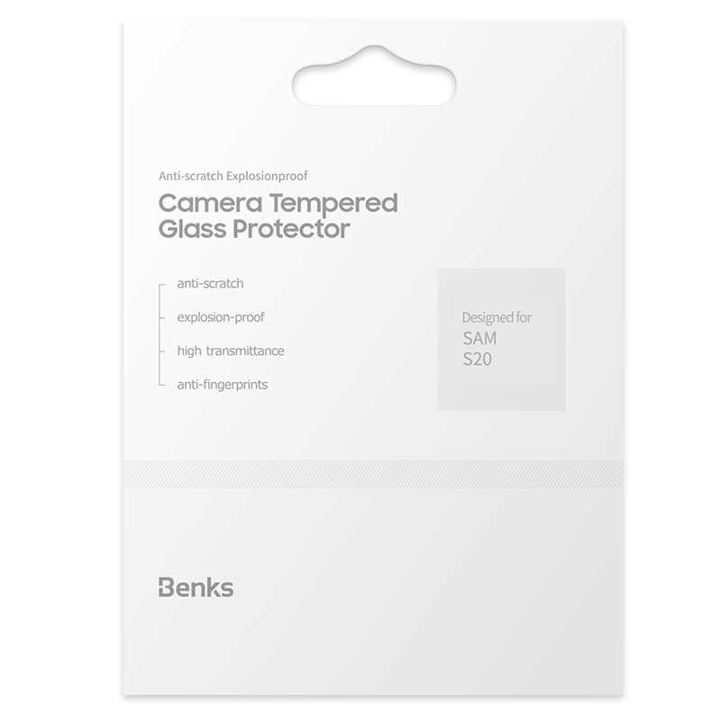 Galaxy S20 Benks KR Kamera Lens Koruyucu Cam Renksiz