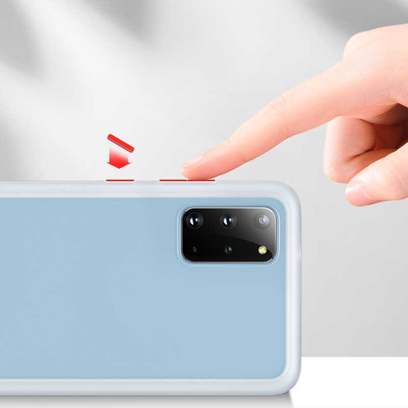 Galaxy S20 Plus Kılıf Benks Magic Smooth Drop Resistance Kapak Beyaz