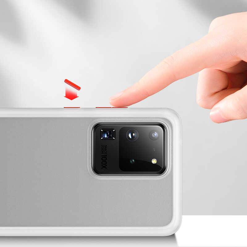 Galaxy S20 Ultra Kılıf Benks Magic Smooth Drop Resistance Kapak Beyaz