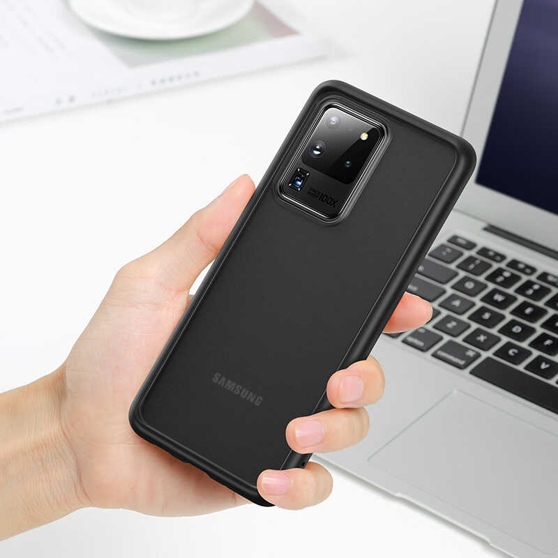 Galaxy S20 Ultra Kılıf Benks Magic Smooth Drop Resistance Kapak Siyah