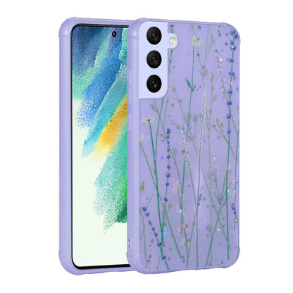 Galaxy S21 FE Kılıf Simli Desenli Kamera Korumalı Parlak Zore Popy Kapak