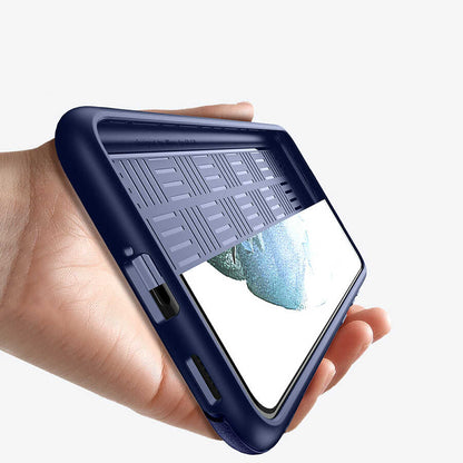 Galaxy S21 Kılıf Wiwu Sand Stone Kapak Mavi